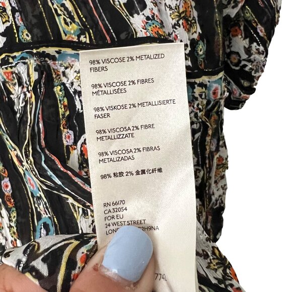 Free People Womens Sheer Floral Dance Magic Embroidered Tunic Dress Size Small - Picture 10 of 10